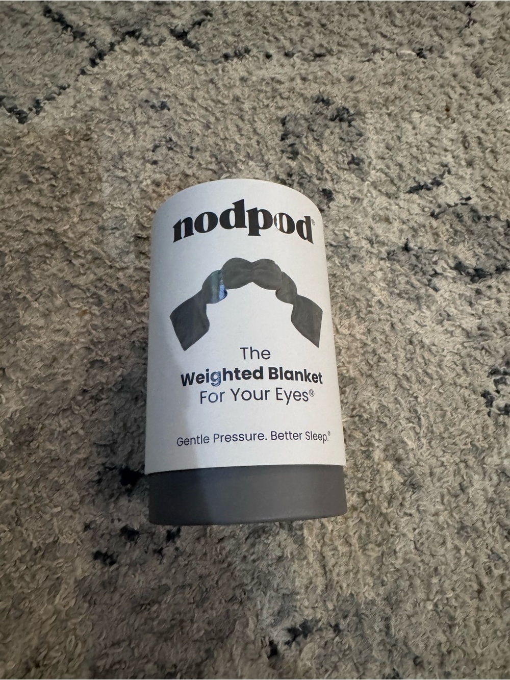 nodpod The Weighted Blanket For Your Eyes - Gray Eye Mask